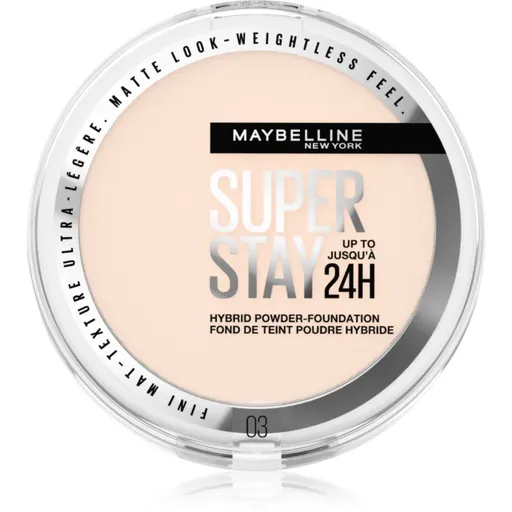 MAYBELLINE NEW YORK SuperStay 24H Hybrid Powder-Foundation pudra compacta pentru un aspect mat culoare 03 9 g