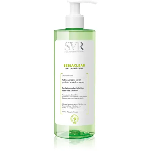 SVR Sebiaclear Gel Moussant gel spumant de curatare pentru ten gras si problematic 400 ml