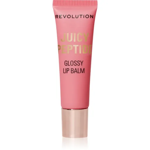 Makeup Revolution Juicy Peptide Lip Balm balsam de buze cu peptide culoare Shimmer Mai Tai Pink 8 ml