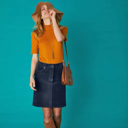 Fustă lungă din catifea