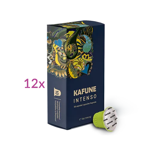 Pachet Cafea Capsule Intenso - Cafea Premium Kafune 120 Capsule Compatibile Nespresso