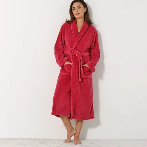 Halat de baie pentru adulți cu guler șal