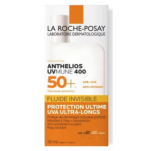 La Roche Posay Fluid de protecție solară SPF 50+ Anthelios UVMune 400 (Invisible Fluid) 50 ml