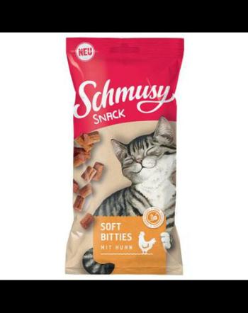 SCHMUSY SNACK Soft Bitites recompense moi pentru pisici 60 g cu rata