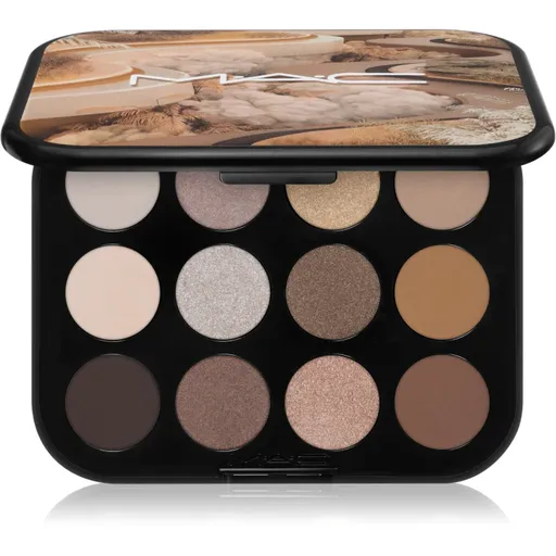 MAC Cosmetics Connect In Colour Eye Shadow Palette 12 shades paletă cu farduri de ochi culoare Unfiltered Nudes 12,2 g