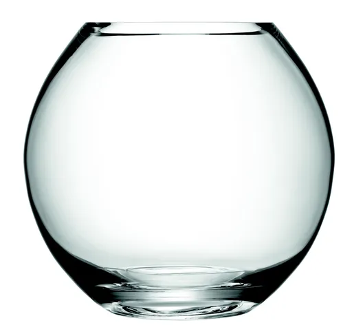 LSA International Vază rotundă din sticlă LSA Flower Bouquet, 22 cm, transparentă, Handmade