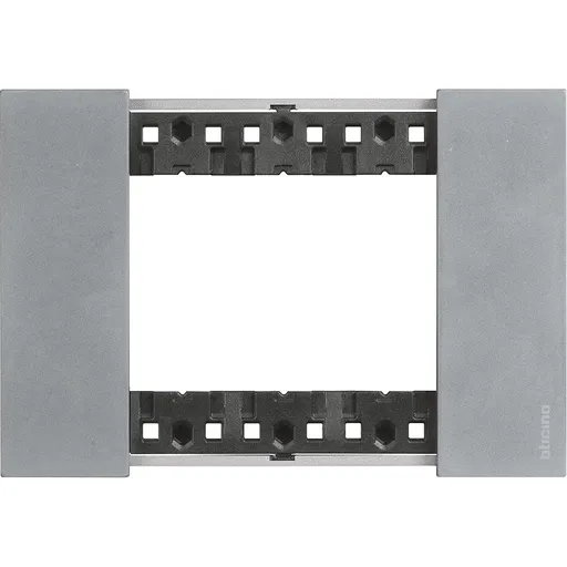 Rama ornament 3 module Bticino Living Now KA4803NW, moon