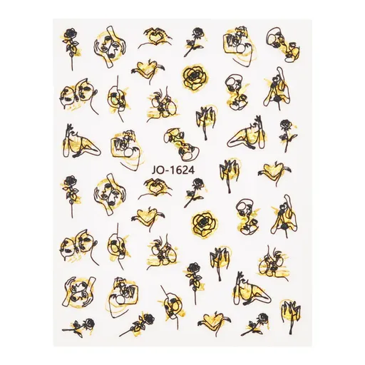 Abtibild unghii 3D JO-1624 Oranjollie