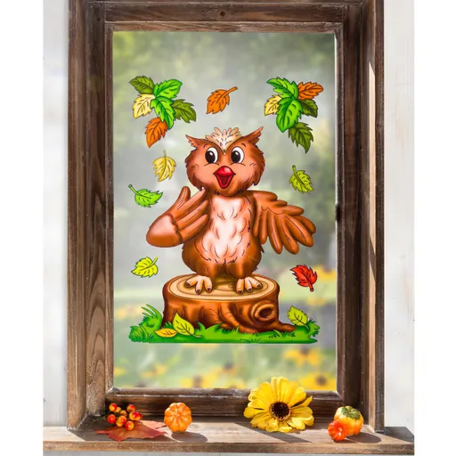 Tablou pentru fereastră "Bufniță"