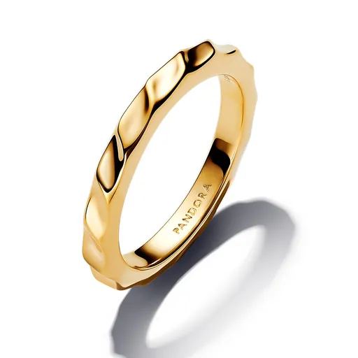 Pandora Inel modern placat cu aur Shine Essence 163885C00 54 mm