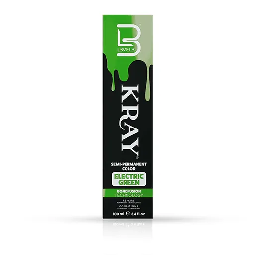 Vopsea semi - permanenta - L3VEL3 -  Verde Electric - 100 ml