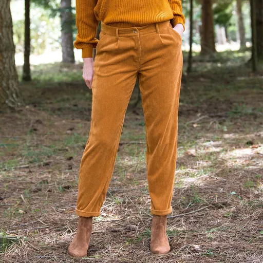 Pantaloni din catifea 7/8