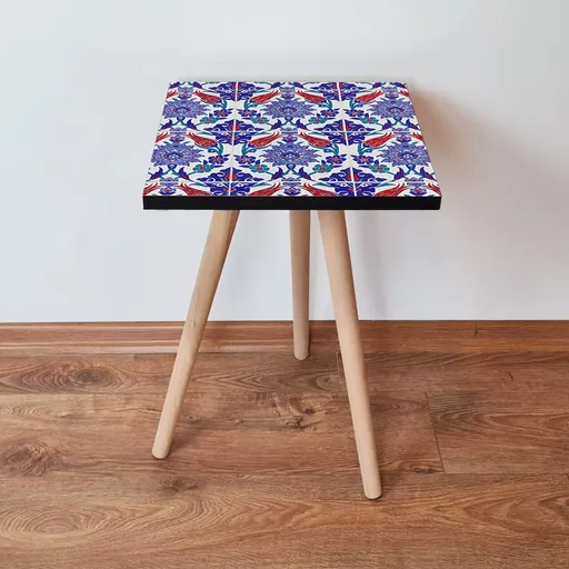 Masuta, Hanah Home, Shp224, 35x42x35 cm, Bleumarin / Albastru / Roșu / Alb