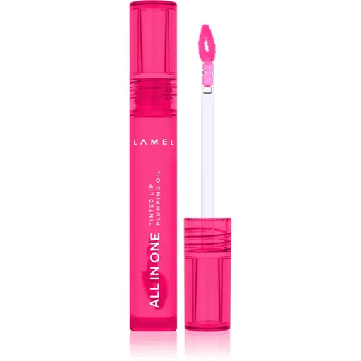 LAMEL All in One Lip Tinted Plumping Oil ulei nuanțator pentru buze pentru volum maxim № 404 Berry Ice 3 ml