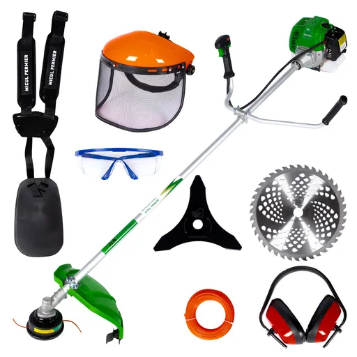 Motocoasa Micul Fermier MF-712 (GF-0915), benzina, 4.6 CP + 8 Accesorii Suplimentare, Model Nou