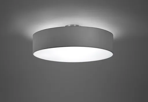 Plafoniera Hotel, TRIO, 50x17 cm, 60W, 3x E27, textil, gri