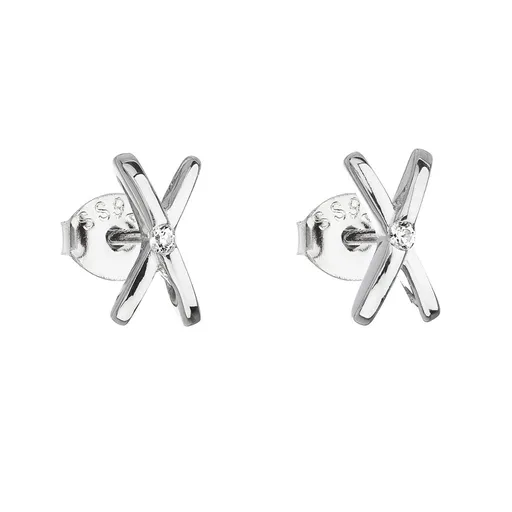 Evolution Group - Pavona Cercei stud din argint Cruci cu zirconii 11094.1