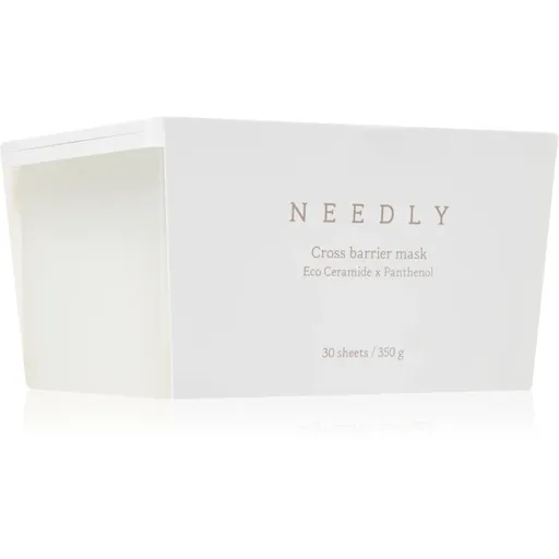 NEEDLY Crossbarier Mask mască textilă hidratantă pentru fortificarea barierei cutanate pachet mare 30 buc