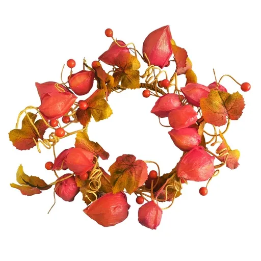 Coroană de toamnă physalis, 27 cm