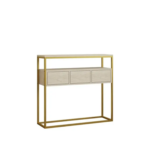 Măsuță Guarda Travertine and Gold, bej