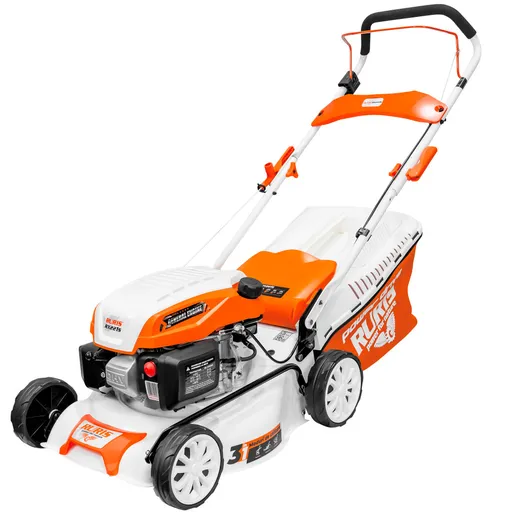 Masina de tuns gazon - iarba, benzina, RURIS 221s2019, 3.5 CP, 145 CC, 4 timpi, 42 cm latime lucru, 25-75 mm inaltime lucru, carcasa metal, 45 L sac c