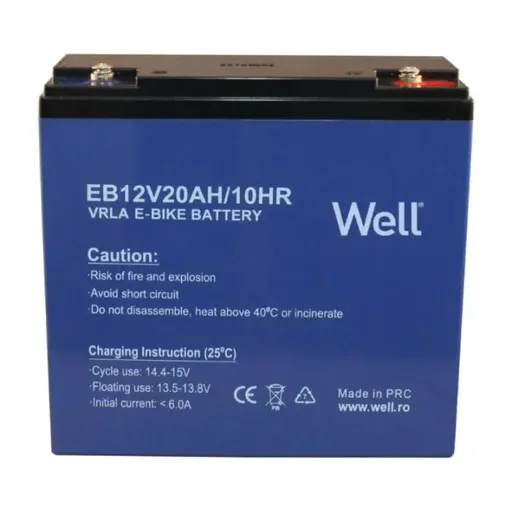 Acumulator plumb acid biciclete electrice Well 12V 20Ah, terminal M5