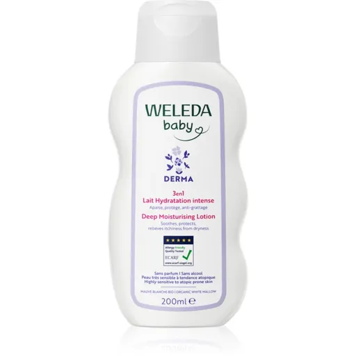 Weleda Baby Derma lapte hidratant pentru pielea bebelusului 200 ml