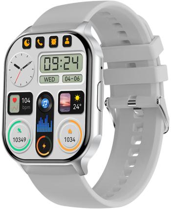 Wotchi AMOLED Smartwatch W26HK – Silver - Grey