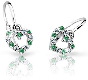 Cutie Jewellery Cercei pentru copii din aur alb C2157-10-X-2 verde