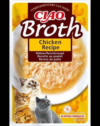 INABA CIAO Broth Hrana lichida pisici, cu pui 40 g