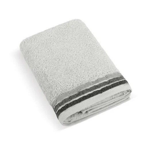 Bellatex Prosop de baie din froté Léga gri, 70 x140 cm, gri deschis, 70 x 140 cm