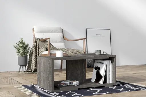 Consola, Hanah Home, Lala, 100x76x30 cm, Negru