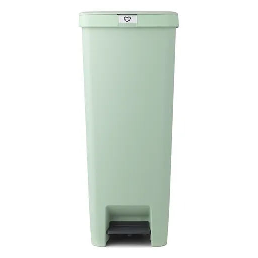 Coș cu pedală Brabantia StepUp 1005558, 40 L, Materiale ecologice, Deschidere mare, Verde deschis
