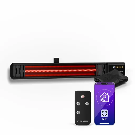 Klarstein Phantom încălzitor cu infraroșu pentru perete | 2000 W | 15 m² | Puternic și subțire | 84 cm x 10 cm