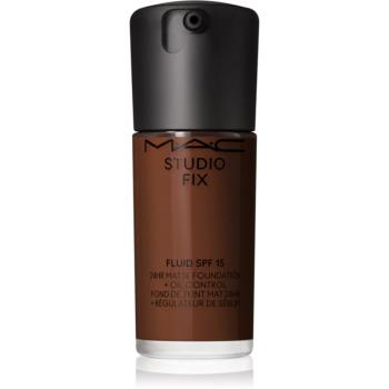 MAC Cosmetics Studio Fix Fluid SPF 15 24HR Matte Foundation + Oil Control machiaj cu efect matifiant SPF 15 culoare NW58 30 ml