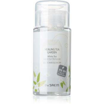 The Saem Healing Tea Garden White Tea demachiant pentru ochi si buze pentru piele sensibilă 150 ml