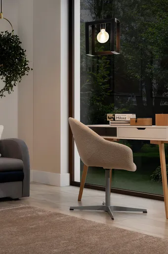 Lustra ELTAP, Giorri, 24x18x120 cm, 1xE27, 15W, otel, negru