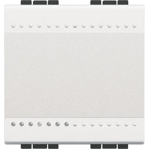 Intrerupator simplu 2M Living Light Bticino N4001M2N, alb