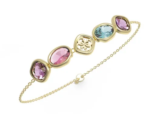 Guess Brățară frumoasă cu cristale colorate Mamounia JUBB05570JWYGMCT/U