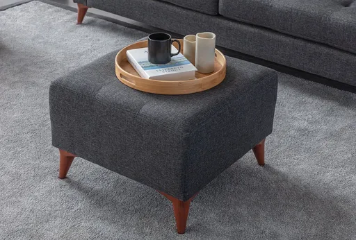 Bancheta, Atelier del Sofa, 752EST1901, Frame: 70% HORNBEAM/30% MELAMINE COATED CHIPBOARD, Antracit