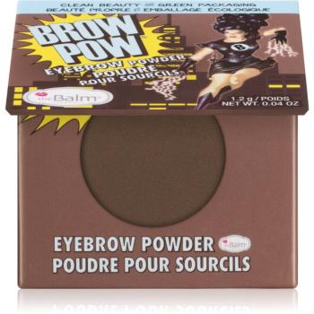 theBalm Browpow® pudră pentru sprâncene în carcasă magnetică culoare Dark Brown 1,2 g