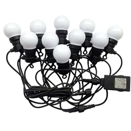 Sir iluminat festiv IP44 5M 0.5W x 10 3000K alb cald V-TAC SKU-217436