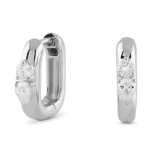 Guess Cercei rotunzi minimaliști cu zirconiu cubic Nuances JSBE04519JWRHT/U