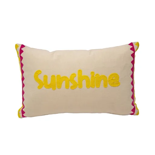 Pernă dreptunghiulară cu broderie Sunshine