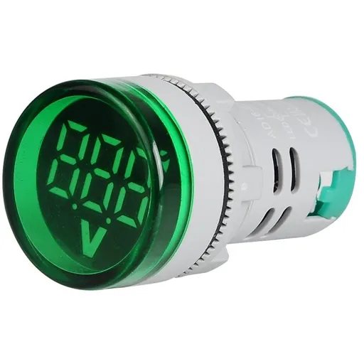 Voltmetru digital cu LED si afisaj luminos Indicator de tensiune AC 60-500V, VERDE SINOTIMER ST16V-05