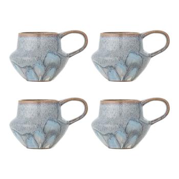 Világoskék kőedény bögre szett 4 db-os 300 ml Bessie – Bloomingville