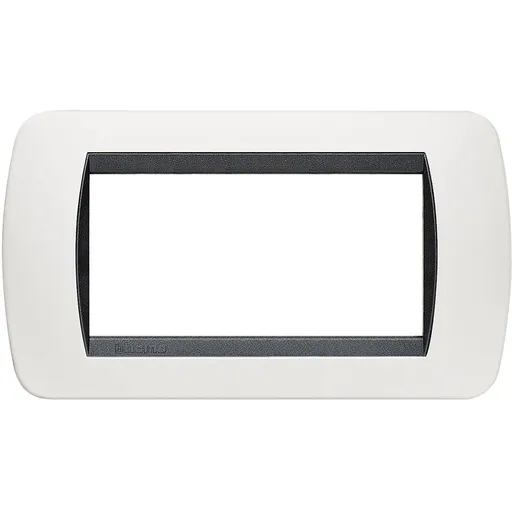 Rama ornament 4 module Living Light Bticino L4804PB, alb