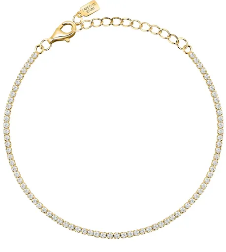 La Petite Story Brățară tenis din argint cu zirconi transparenți Silver LPS05AWV34