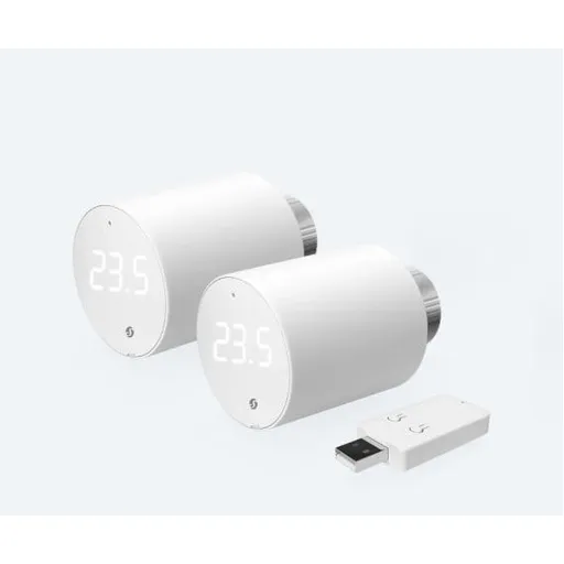 Pachet de 2 valve termostatice pentru calorifer Shelly BLU TRV, cu hub Bluetooth inclus in pachet 3800235268322