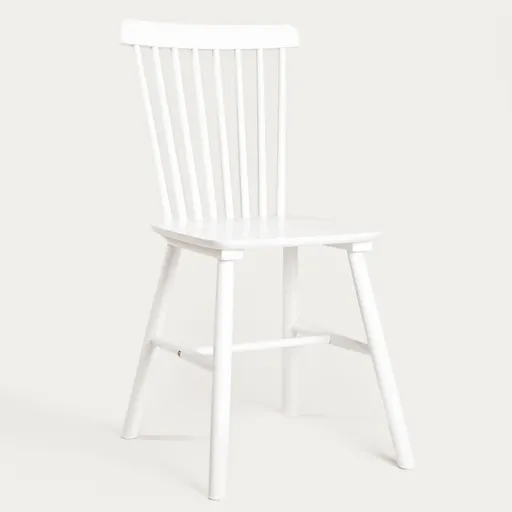 Scaun Vici, Homla, 52x46x92 cm, lemn, alb